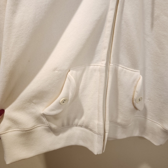 SJB Active Ivory Hooded Cozy Zip-Up Sweatshirt size XL NWT - Picture 6 of 11